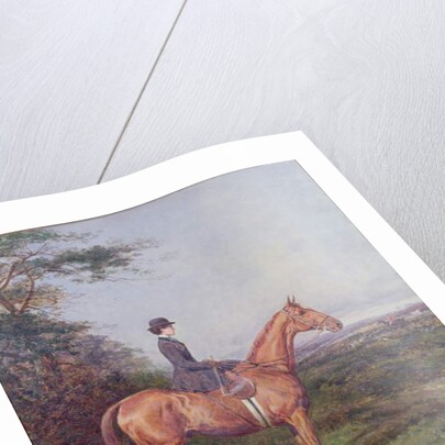 Miss A.L.North on 'Ivanhoe' by Heywood Hardy