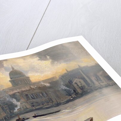 St.Paul's from the River by George Hyde Pownall