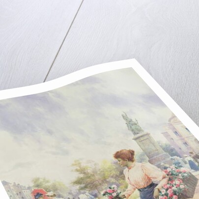 A Parisian flower seller, 1898 by Alfred Jr. Glendening