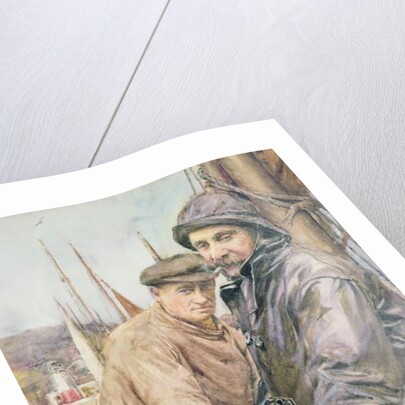 Hauling in the net by Henry Meynell Rheam