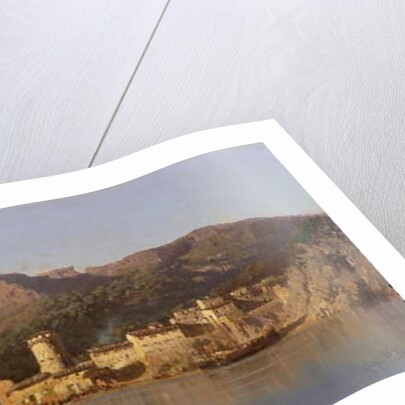 View of Taormina, Sicily, with Mount Etna in the background, 1868 by Alessandro la Volpe