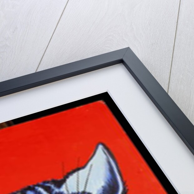 Cat in Holly by Louis Wain