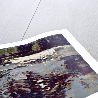 Sunlight reflected upon a wide riverscape by Harry Watson