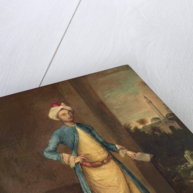 Middle Eastern Court Official in an Interior by French School