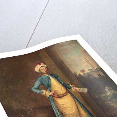 Middle Eastern Court Official in an Interior by French School