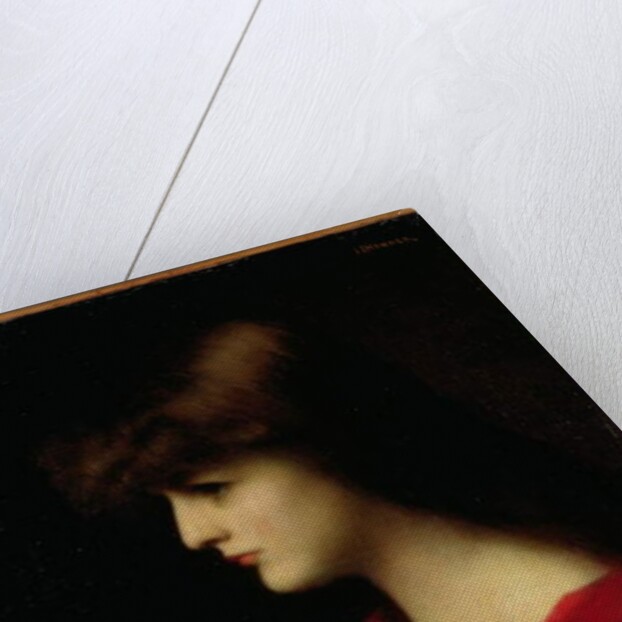 Study of a Woman in Red, early 1890s by Jean-Jacques Henner