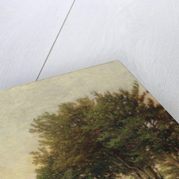 Landscape with Two Boys Carrying Firewood, 1894 by Henri-Joseph Harpignies