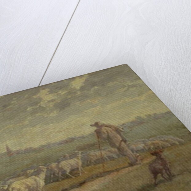 Landscape with a Flock of Sheep, 1872 by Charles Emile Jacque
