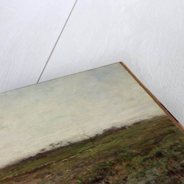 Landscape with a Peasant Woman, early 1870s by Jean-Francois Millet