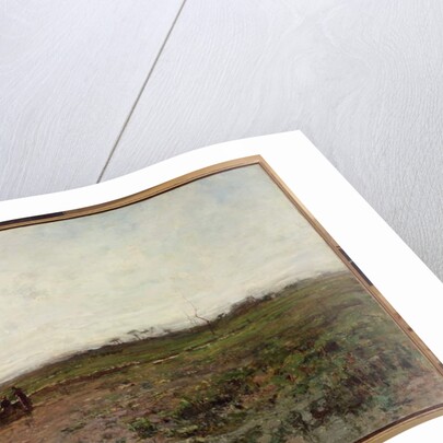 Landscape with a Peasant Woman, early 1870s by Jean-Francois Millet