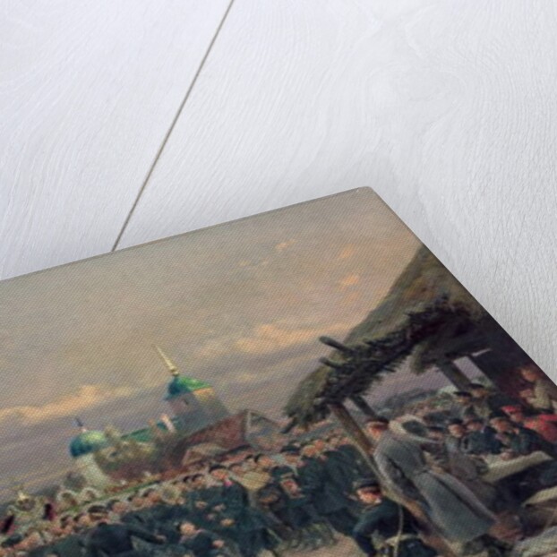 Chorus of the Fourth Infantry Battalion at Tsarskoe Selo, 1889 by Jean-Baptiste Edouard Detaille