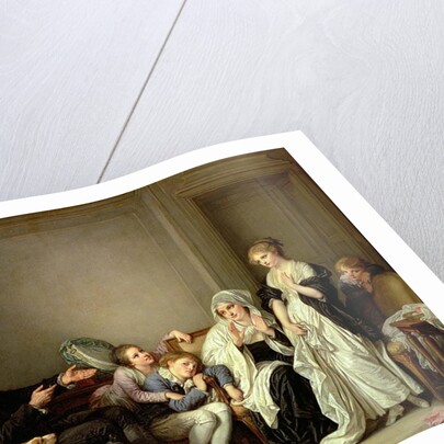 A Visit to the Priest, 18th century by Jean Baptiste Greuze