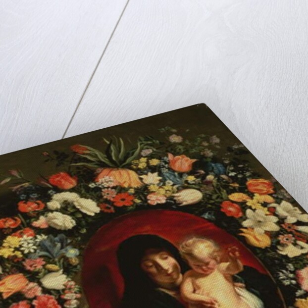 Madonna and Child wreathed with flowers, c.1618 by Jacob Jordaens