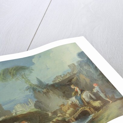Crossing the Bridge, late 1730s by Francois Boucher