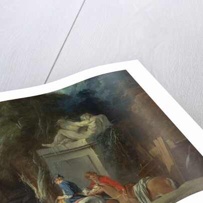 Crossing the Ford, late 1730s by Francois Boucher