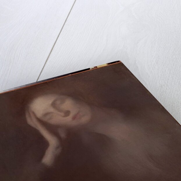 Woman Leaning on a Table, 1893 by Eugene Carriere