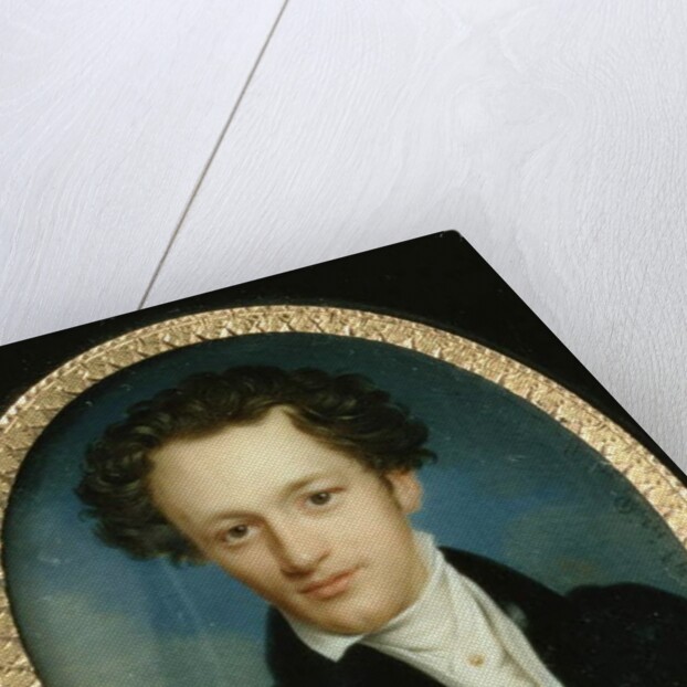 Portrait of an unknown man in a blue tail-coat, 1829 by Pietro de Rossi