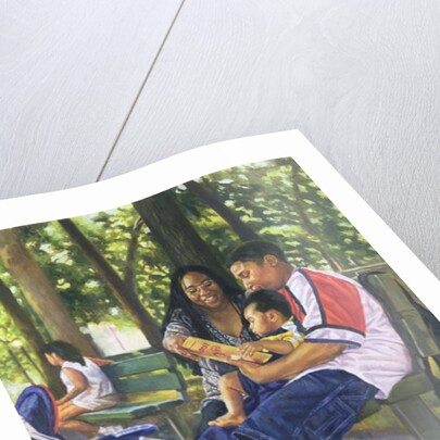 Family in the Park, 1999 by Colin Bootman