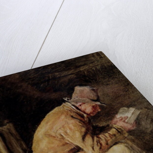 Study of a Countryman Reading by William Henry Hunt