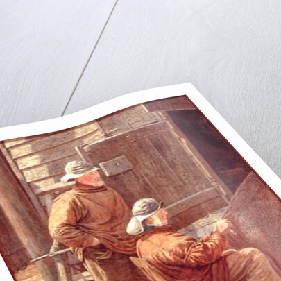 Mending the Nets, Hastings, 1909 by William Biscombe Gardner