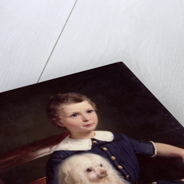Study of a Boy with Pet Dog, 1860 by Wilhelm Marstrand