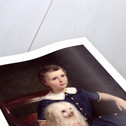 Study of a Boy with Pet Dog, 1860 by Wilhelm Marstrand