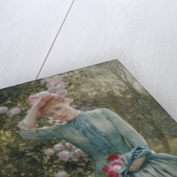 Gathering Roses, c.1880 by Edward Killingworth Johnson