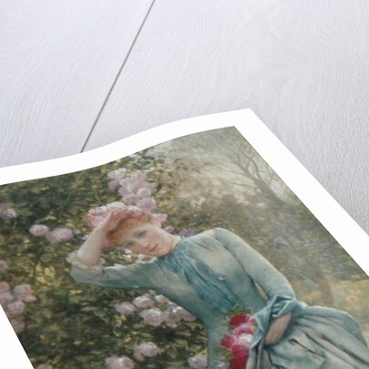 Gathering Roses, c.1880 by Edward Killingworth Johnson