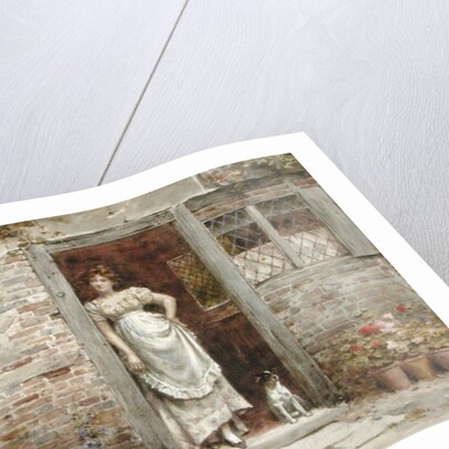 Waiting for the Post by George Goodwin Kilburne