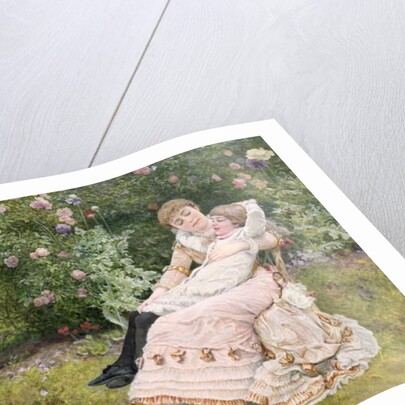 A rest in the garden, 1900 by Edward Killingworth Johnson