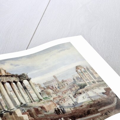 The Forum Romanum, Rome, c.1870 by J. Martin