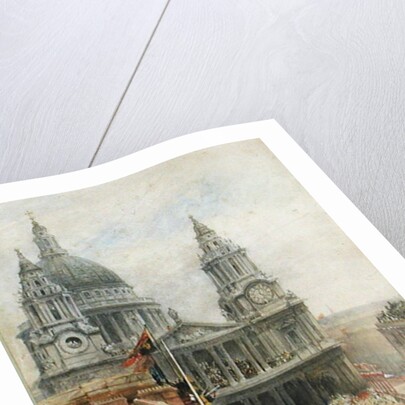 Watching Queen Victoria's Jublilee celebrations outside St. Pauls by English School