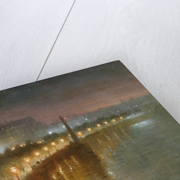 The Embankment and Cleopatra's Needle at Night, London, c.1910 by George Hyde Pownall