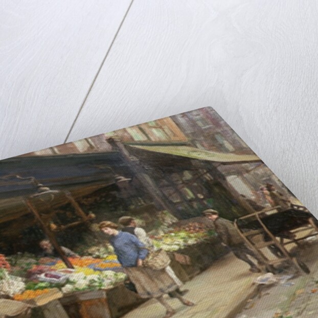 A London Street Market by Allan Douglas Davidson