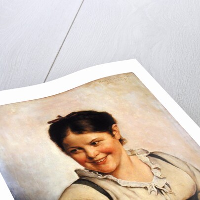 A Country Girl, 1885 by Hans Fechner