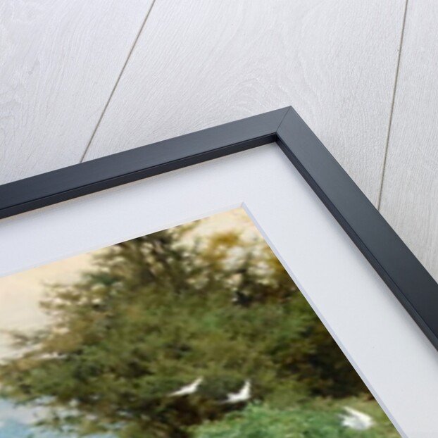 Lilies and Doves in a Corner of my Garden by Alfred Parsons