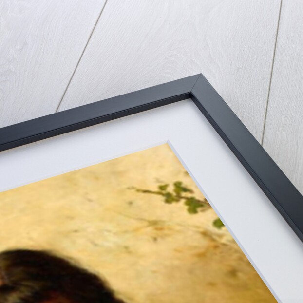 Full of Mischief, A Girl with her Cat by William Oliver