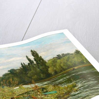 A Quiet Spot on the River Thames, 1882 by Fred Hines