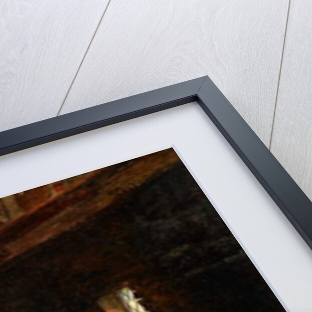 A Rustic Home: Reading the News, 1855 by George Hardy