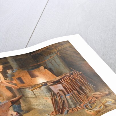 The Village Blacksmith, 1918 by Henry Spernon Tozer