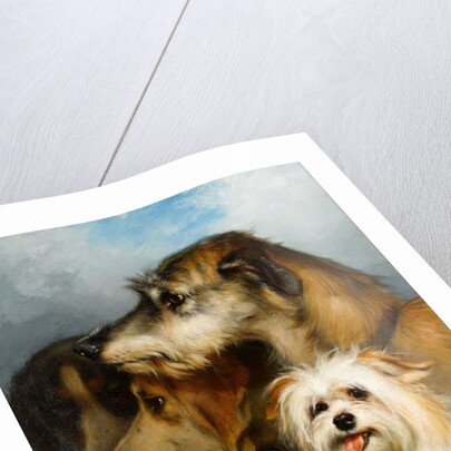 A Wolfhound and Sporting Companions, 1863 by Thomas Earl