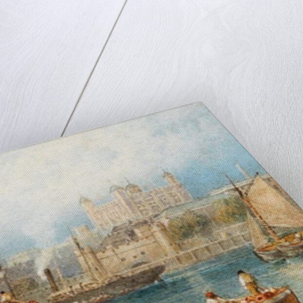 The Tower of London from the Thames by Myles Birket Foster