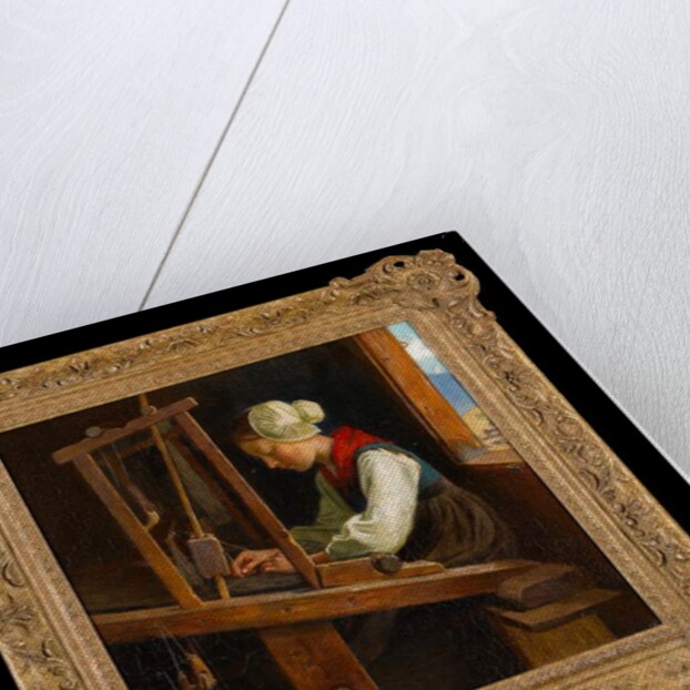 The Weaver: A Cottage Loom in the Austrian Alps, 1917 by Marianne Stokes