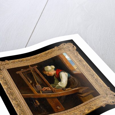 The Weaver: A Cottage Loom in the Austrian Alps, 1917 by Marianne Stokes