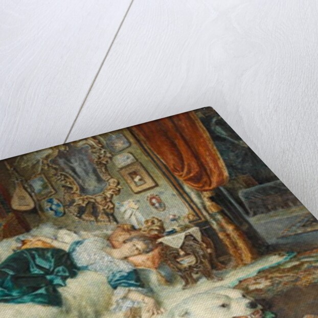 A Flirtatious Model in my Studio by Artruro M. Calvin