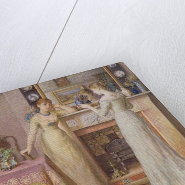 Three Sisters, an Arts & Crafts Aesthetic Interior, 1877 by Gustavus Arthur Bouvier