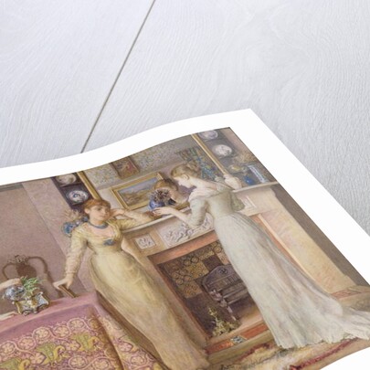 Three Sisters, an Arts & Crafts Aesthetic Interior, 1877 by Gustavus Arthur Bouvier