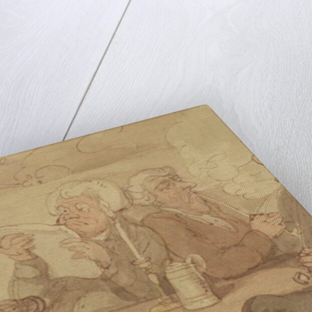 A Gentleman's Club by Thomas Rowlandson