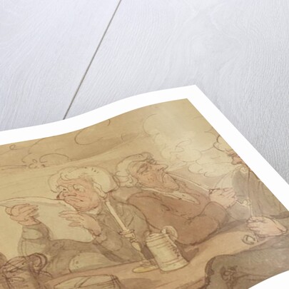 A Gentleman's Club by Thomas Rowlandson