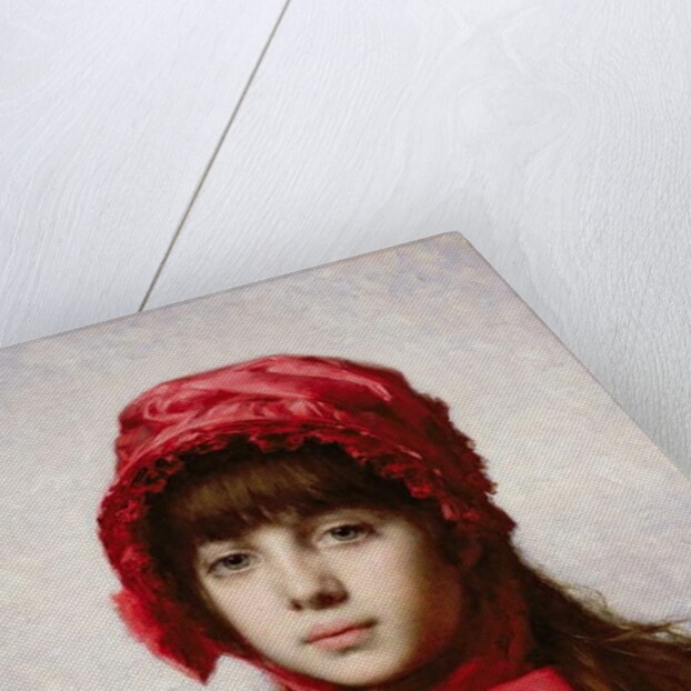The Red Bonnet by Alexei Alexevich Harlamoff
